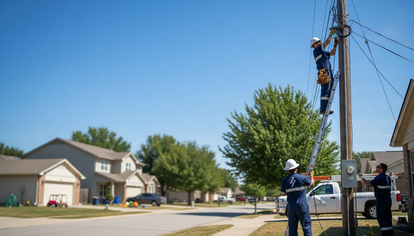 Residential electrician providing installation services in Kirkwood, MO